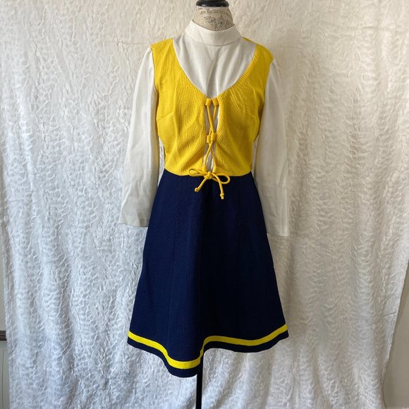 Vintage 70's Cheerleading Outfit Marching Band  Baton Twirl - Picture 1 of 14